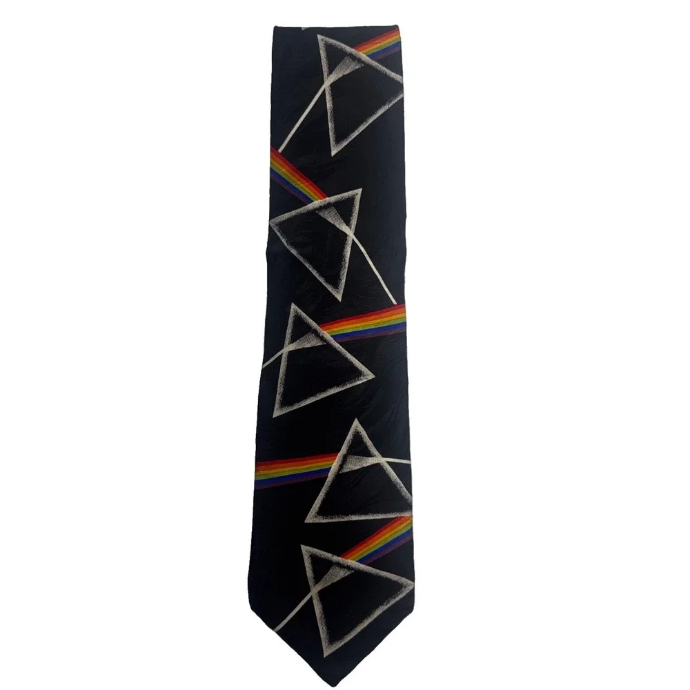 VTG 94' Ralph Marlin Pink Floyd Dark Side of the Moon Necktie 100% Silk RM Style